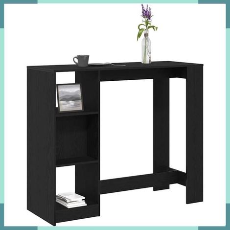 868077 Table de bar Chêne noir 124 x 46 x 103.5 cm Bois d'ingénierie (1/5)