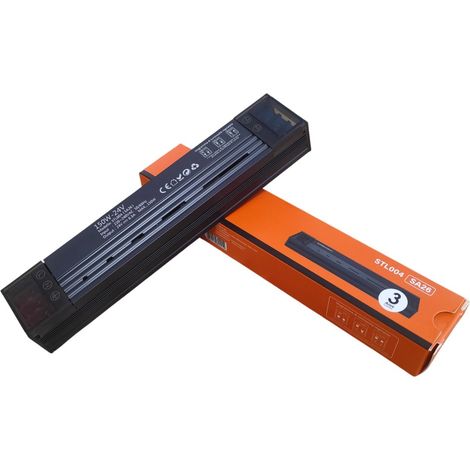 Mini Alimentatore LED Dimmerabile 24V 150W Trasformatore ultra sottile per striscia LED Driver LED - 184x35x25mm