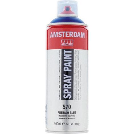 Bombe de peinture Amsterdam 400 ml bleu phtalo (1/2)