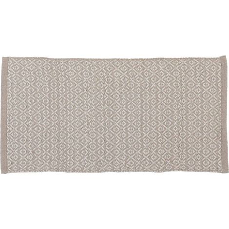 Alfombra alice algodón otras fibras 45x90 cm - beige - Tendance