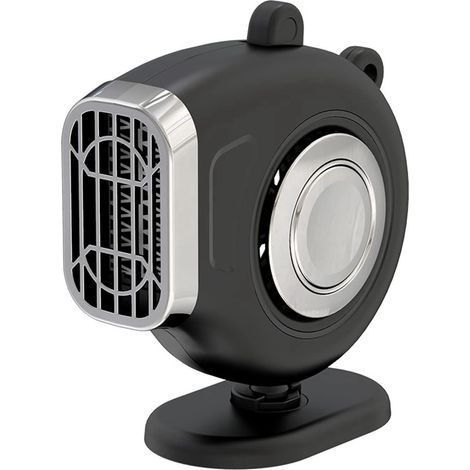 Mini radiateur d'appoint électrique pour bureau voiture intérieur petit soufflant si 24 V Noir (1/4)