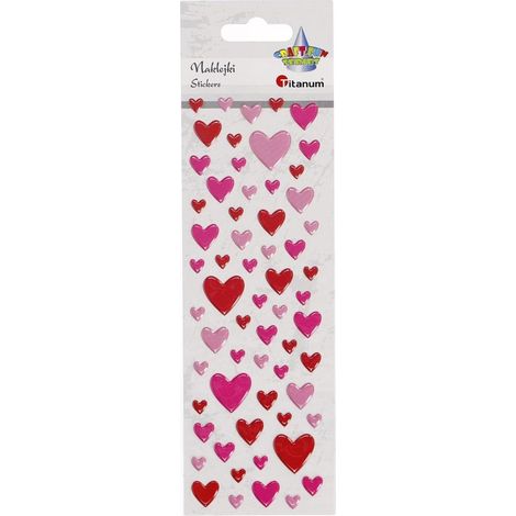 Adesivi a forma di cuore convessi
