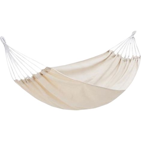Hamaca doble de lona blanca gruesa, apta tanto para acampar como para uso en interiores, columpio infantil.