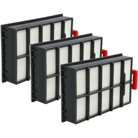vhbw 3x Filtro compatible con Siemens VSX 6XTRM/04 X 6.0 Extreme Power aspiradora - Filtro HEPA antialérgico