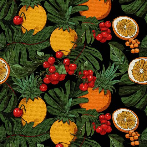Tela decorativa para exteriores Oxford - Motivo frutal DX6843 (1/5)