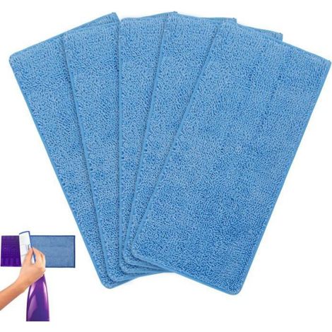 5 PCS Lingettes pour Swiffer Balai Spray WetJet Wood Kit Bleu (1/4)