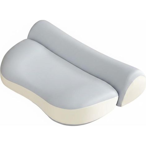 Oreiller en Mousse à Mémoire de Forme Orthopédique Oreiller Cervical Coussin de Nuque Traversin de Soutien Centre Moelleux à Rebond Progressif, Bleu, 15 50cm+20 45cm Une Pièce (1/5)