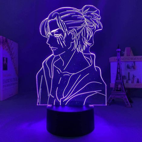 3D-LED-Nachtlicht mit Anime-Motiv Eren Jäger – Sunny (1/5)
