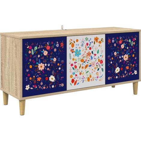 TV Cabinet MAINZ 102 x 33 x 50 cm Sonoma Engineered Wood vidaXL (1/5)