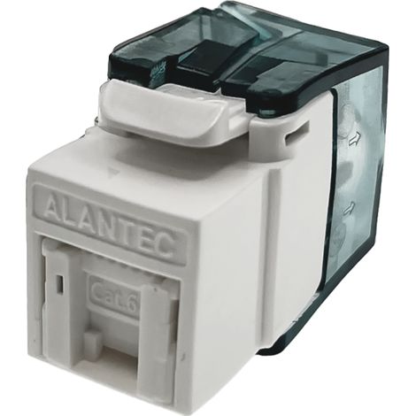 Modulo Keystone RJ45 senza attrezzi UTP cat.6A alantec plus - test di qualità intertek (USA) - parametri di trasmissione migliorati