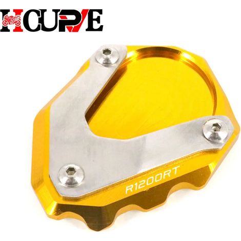 Béquille latérale de moto CNC (Or) - Extension de béquille latérale - Compatible avec BMW R1200RT (2004-2013) maxpower (1/3)