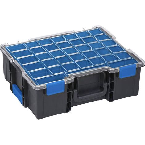 [NEUWERTIG] B-Ware Allit Sortimentskoffer Aufbewahrungsbox EuroPlus Pro K 44.1448L Schwarz 8 Fächer (1/2)