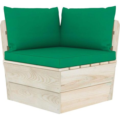 Maison Exclusive - Garten-Paletten-Ecksofa mit Kissen Imprägniert (1/5)