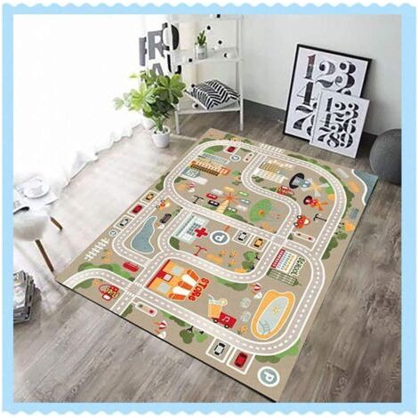 Pr Tapis pour Enfants Tapis de Jeu Street Car Univers Animal 120x160 cm (1/3)