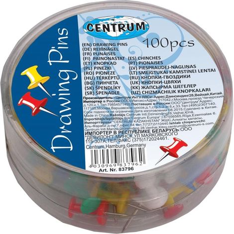 Perni a barilotto colorati 10mm 100pz 83796