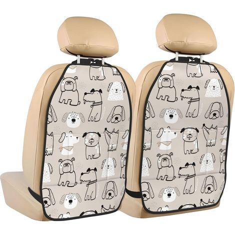 Lot de 2 tapis protection pour siège arrière voiture - Motif (1/5)