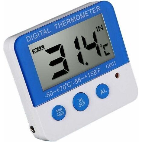 Thermometre Refrigerateur Numerique Avec Alarme Et Max Temperature Minimale Facile A Lire Lcd Numerique,de (1/3)