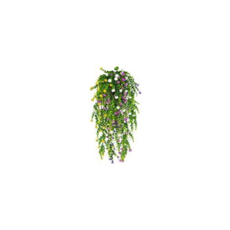 4 Plantes Artificielles Suspendues - Décoration Murale et Plafond, Fausses Fleurs Suspendues pour Intérieur