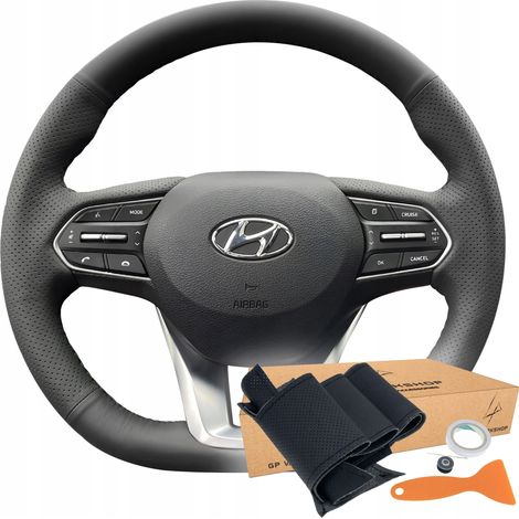 LENKRADABDECKUNG MIT MUSTER FÜR HYUNDAI SANTA FE PALISADE (1/5)