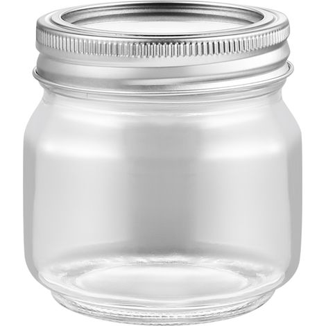 250ml/8oz 36 Pack Glass Mason Jars with Airtight Lids, Round Mouth Canning Jars, Clear Glass Jam Jars for Overnight Oats, Pickling, Food Storage, DIY Projects