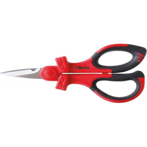 Forbici elettricisti isolata 1000v lame diritte inox beta 1128mq - 145 (1/2)