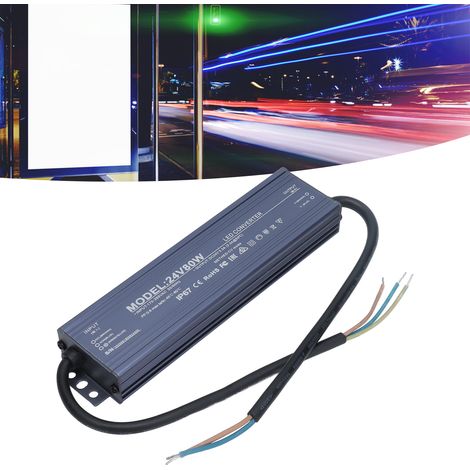 IP67 wasserdichtes Netzteil für Konstantspannungs-LEDs, 80 W, AC 170–265 V/24 V (1/5)