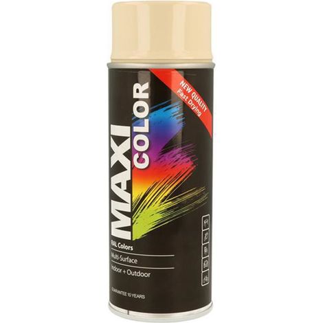 Maxicolor Spray Gloss Light Ivory 400ml - Decorative Paint