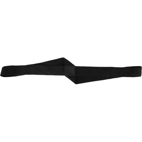 Sangle d'étirement yoga portable, bande de résistance fitness noire pour exercices de stretching et entraînement musculaire (1/5)