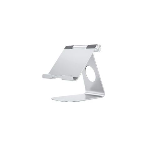 Support Tablette en Aluminium Réglable, Compatible avec iPad 10.9/10.2, Pro 13/12.9/11, Air 6/5/Mini, et Autres Tablettes, Argenté (1/5)