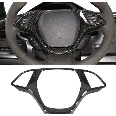 Lenkradverkleidung in Carbonfaser-Optik, kompatibel mit Corvette C7 2014-2019 (OC11166) (1/5)
