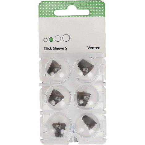 6 Stück Click Sleeve Belüftete Silikon Antistatisch Waschbare Soundverstärker Click Sleeve Zubehör Schwarz SYMMR (1/5)