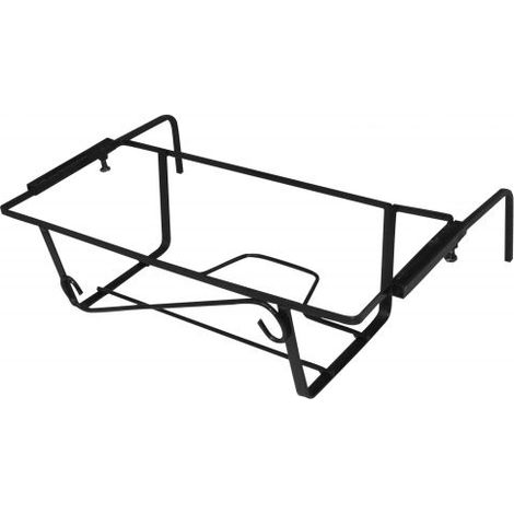 PORTAVASO DA BALCONE REGOLABILE NERO  cm. 60 5 PZ