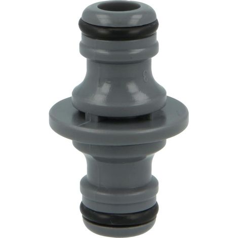 Connecteur de tuyau - Raccord rapide - Utilisation facile Connexion sécurisée de 2 tuyaux - Non spécifié - Plastique ABS - Gris (1/3)