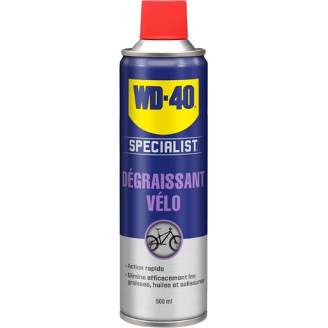Wd40 Company – Dégraissant vélo 500ml – Élimine graisse et saleté – Prolonge durée de vie des pièces mobiles – Sèche rapidement