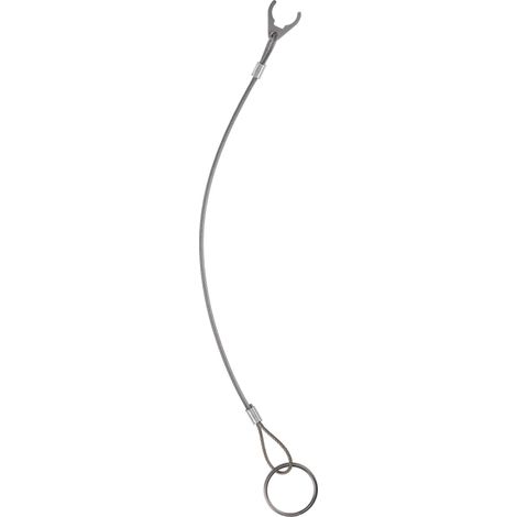 Corde de fixation en acier inoxydable avec clip et anneau de fixation