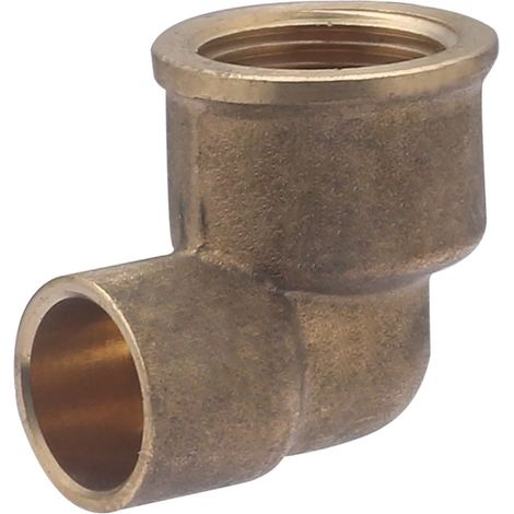 Codo Hembra Latón QUICK PLOMBERIE - Ø12 Macho 3/8