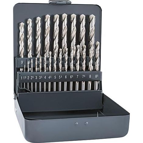 Coffret de forets alpen maykestag HSS cobalt métallique 25 pièces (1/2)