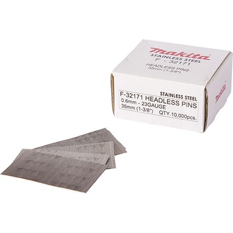 Makita F-32171 Clavos para Clavadora Manual Plateados 0,6x35mm