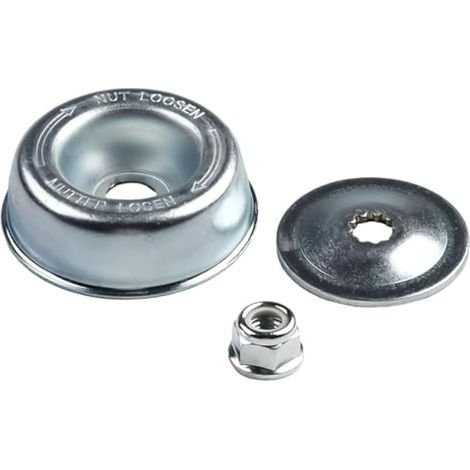 Kit de fixation en métal robuste compatible avec débroussailleuse Stihl-FS350 FS360 FS400 FS410 FS450, s'adapte à la tête d'engrenage de l'arbre, contient une plaque de rondelle et un écrou gauche de (1/4)