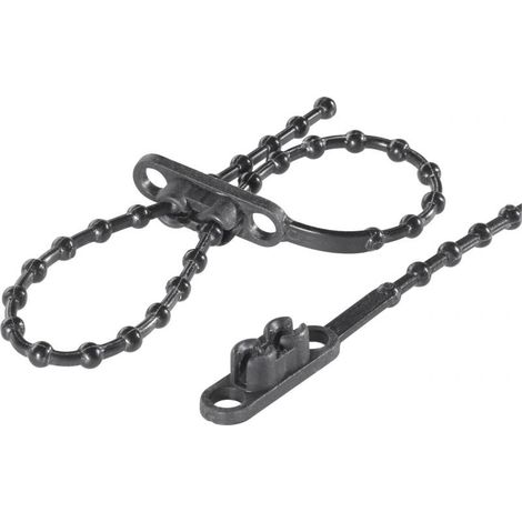 COLLIER RÉUTILISABLE 145 MM X 2 MM NOIR TRU COMPONENTS TC-KTVR145BK203 1592905 CRANTAGE EXTÉRIEUR 100 PC(S) (1/2)