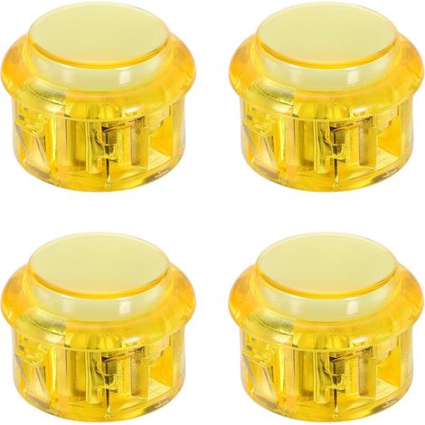 4 Boutons LED Arcade (30mm) Bouton De Jeu LED Illuminé Jaune (1/5)