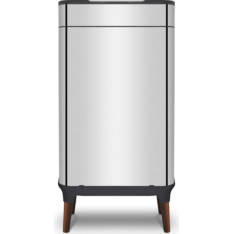 Tower Ozone Sensor Bin with Legs, Large 65L, Hands Free Opening, Carbon Filter, Stainless Steel T938022SS (1/5)