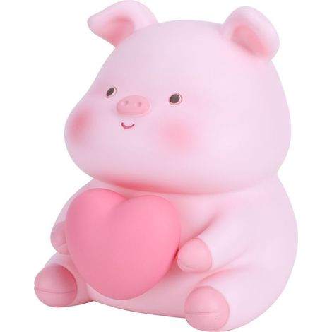 Tirelire cochon mignonne avec veilleuse, décoration intérieure, cadeau pour enfants - Type A (1/5)