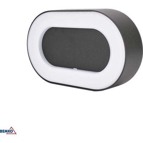 Apparecchio per facciate Valit 10W 4000K 850LM IP65 ovale grafite Bemko 6196 (1/5)