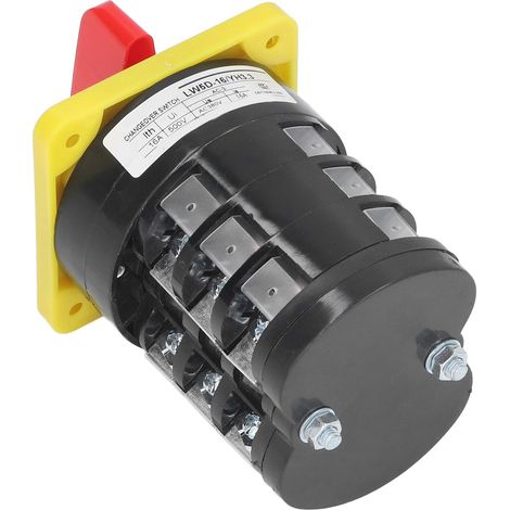 Sélecteur rotatif universel BERM 2 positions, commutateur à came industriel 16A AC380V, interrupteur de transfert de contrôle (1/5)