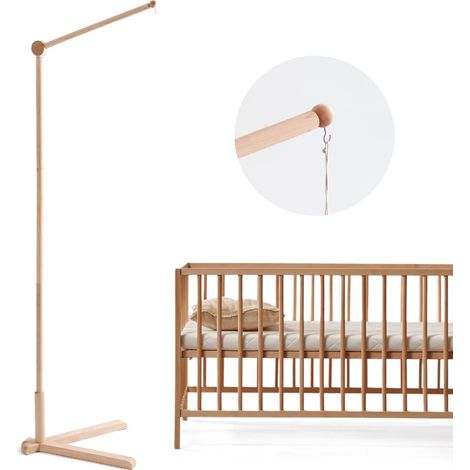 Mobile Bébé Bois Lit Parc DIY Rotatif Fond Fixe Table à langer Boîte à musique Montage mural Bébé – unisexe (1/5)