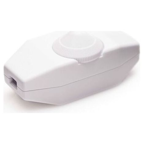 NALOOKAMIC Variateur de Lumière avec Interrupteur Rotatif, Tension 220-230V, Couleur Blanche, pour Ampoules LED à Intensité Variable (1/4)