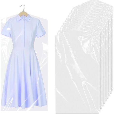 10Pièces Housses de Vêtements 60 x 140cm, Vetements, Housses de Vêtements, Anti Poussière Etanche Mite Humidité (1/5)