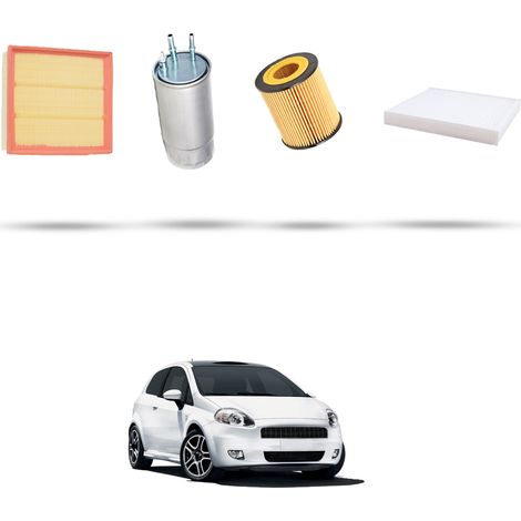 Kit tagliando 4 filtri compatibile con Fiat Grande Punto 1.9 Multijet 96kw dal 2005 (1/5)