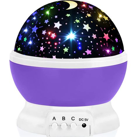 Projecteur d'étoiles pour enfants de 1 à 10 ans, jouet sensoriel éducatif pour garçons et filles, lampe apaisante idéale comme cadeau pour les fêtes. (1/5)